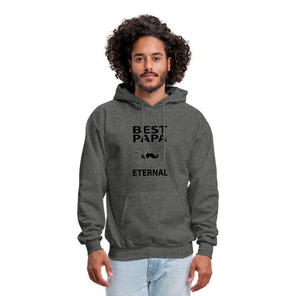 Best Papa Eternal Men's Hoodie - charcoal gray