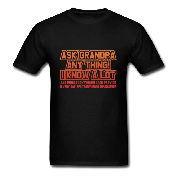 Ask Grandpa Anything Men's T-Shirt - black