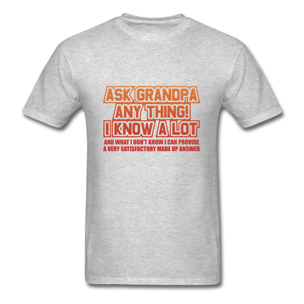 Ask Grandpa Anything Men's T-Shirt - heather gray