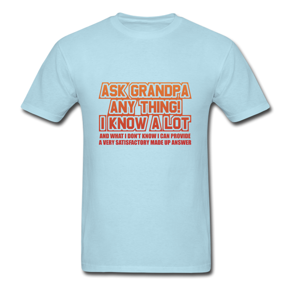 Ask Grandpa Anything Men's T-Shirt - powder blue