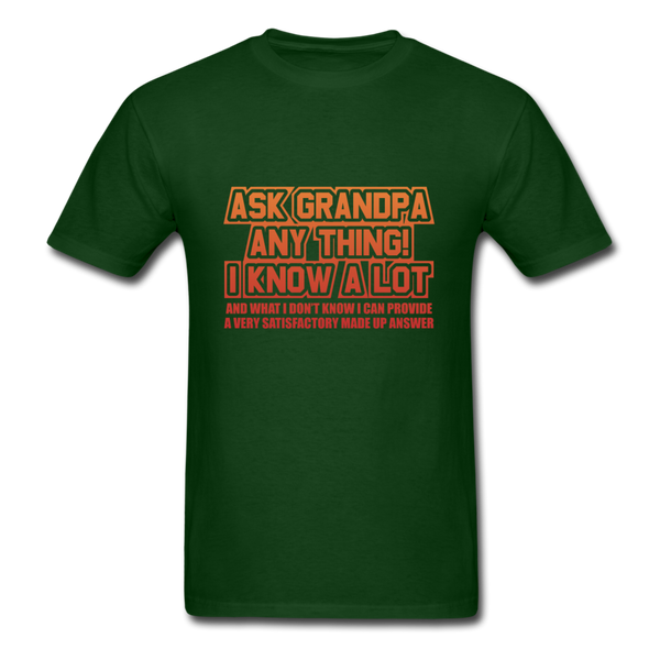 Ask Grandpa Anything Men's T-Shirt - forest green