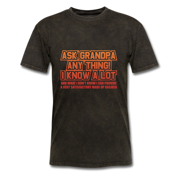 Ask Grandpa Anything Men's T-Shirt - mineral black