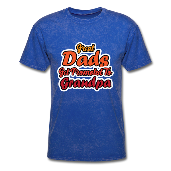 Great Dads Get Promoted To Grandpa Men's T-Shirt - mineral royal