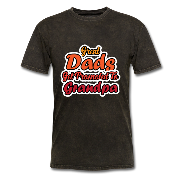 Great Dads Get Promoted To Grandpa Men's T-Shirt - mineral black