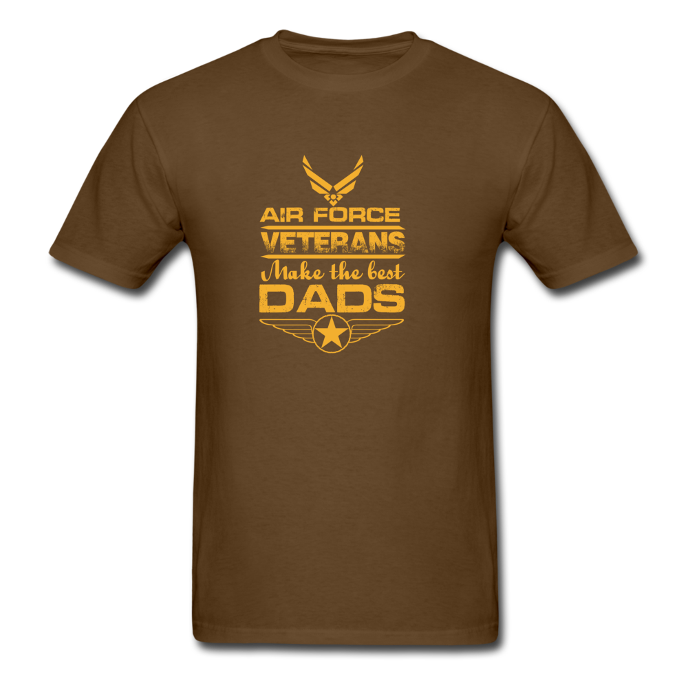 Air Force Veterans Make The Best Dads Men's T-Shirt - brown
