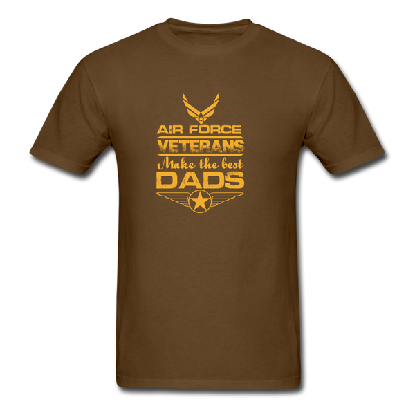 Air Force Veterans Make The Best Dads Men's T-Shirt - brown