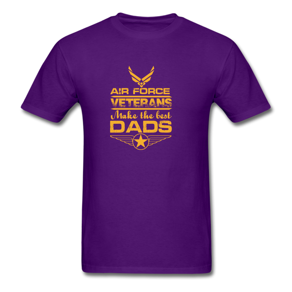 Air Force Veterans Make The Best Dads Men's T-Shirt - purple