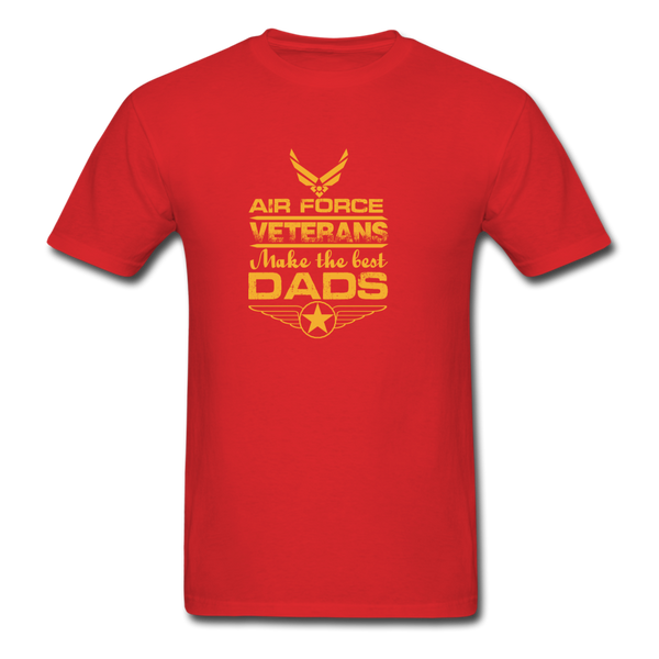 Air Force Veterans Make The Best Dads Men's T-Shirt - red