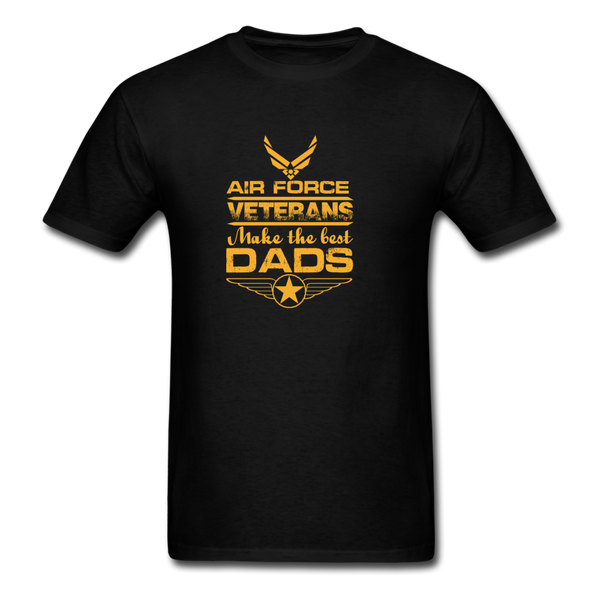 Air Force Veterans Make The Best Dads Men's T-Shirt - black