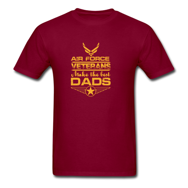 Air Force Veterans Make The Best Dads Men's T-Shirt - burgundy