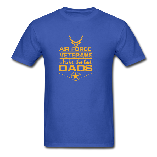 Air Force Veterans Make The Best Dads Men's T-Shirt - royal blue