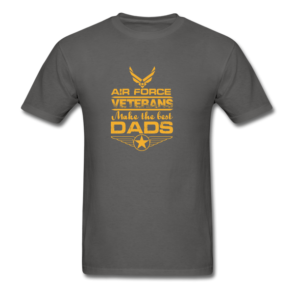 Air Force Veterans Make The Best Dads Men's T-Shirt - charcoal