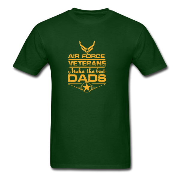 Air Force Veterans Make The Best Dads Men's T-Shirt - forest green