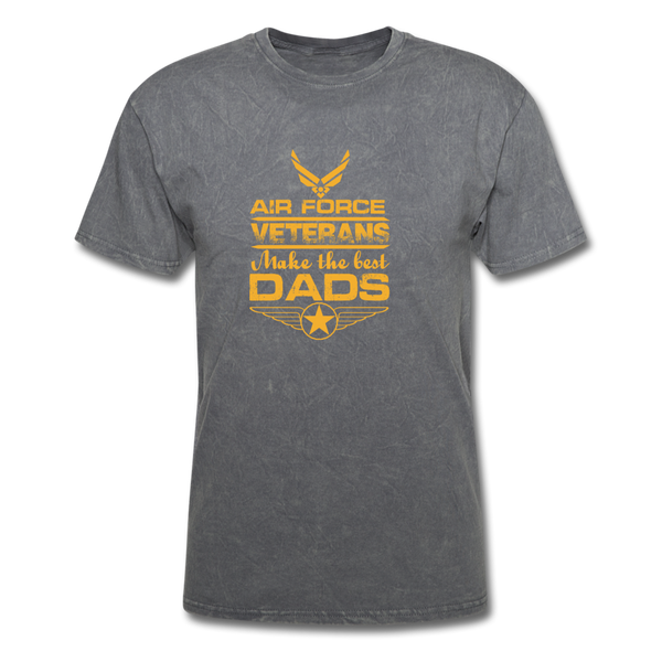 Air Force Veterans Make The Best Dads Men's T-Shirt - mineral charcoal gray