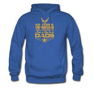 Air Force Veterans Make The Best Dads Men's Hoodie - royal blue