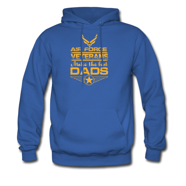 Air Force Veterans Make The Best Dads Men's Hoodie - royal blue