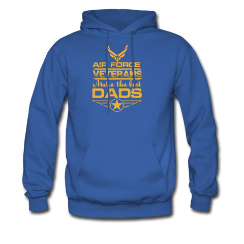 Air Force Veterans Make The Best Dads Men's Hoodie - royal blue