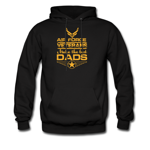 Air Force Veterans Make The Best Dads Men's Hoodie - black