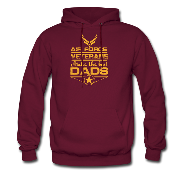 Air Force Veterans Make The Best Dads Men's Hoodie - burgundy