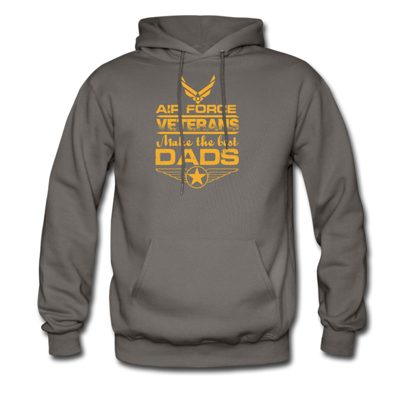 Air Force Veterans Make The Best Dads Men's Hoodie - asphalt gray