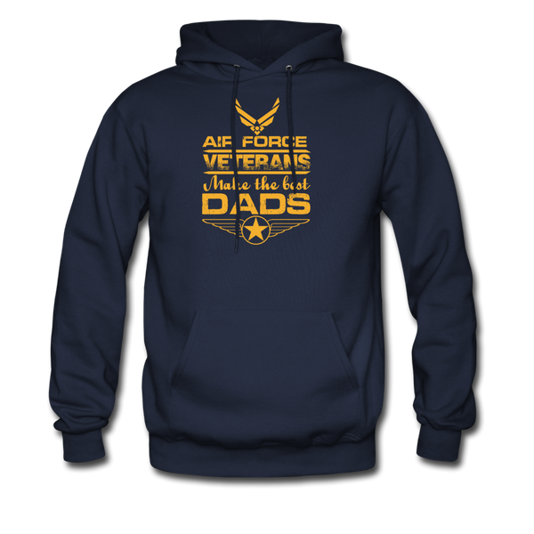 Air Force Veterans Make The Best Dads Men's Hoodie - navy