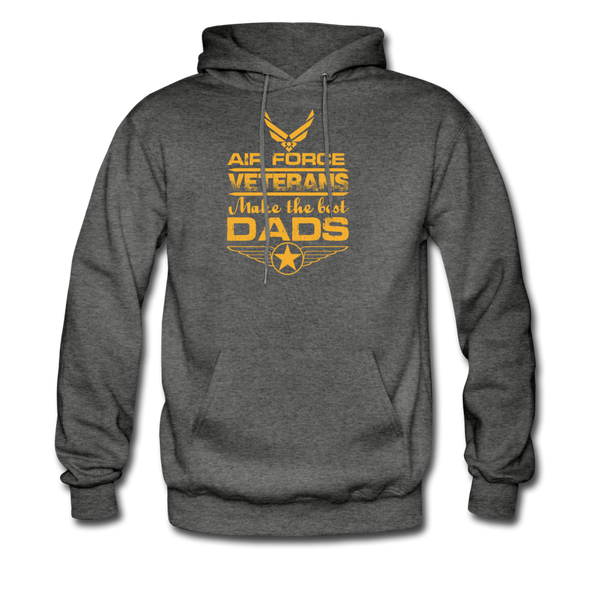 Air Force Veterans Make The Best Dads Men's Hoodie - charcoal gray