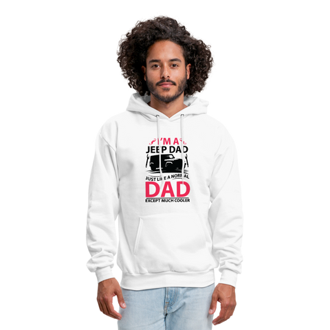 I'm A Jeep Dad Men's Hoodie - white