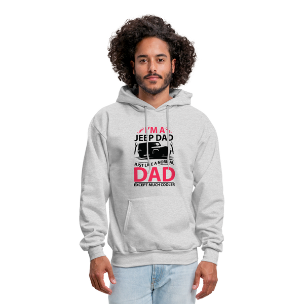 I'm A Jeep Dad Men's Hoodie - ash 