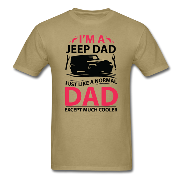 I'm A Jeep Dad Men's T-Shirt - khaki