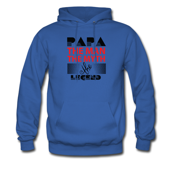 Papa The Man The Myth The Legend Men's Hoodie - royal blue