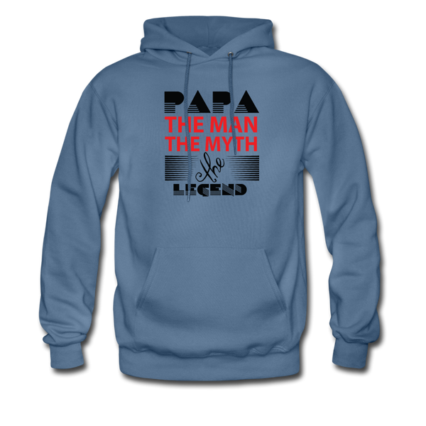 Papa The Man The Myth The Legend Men's Hoodie - denim blue
