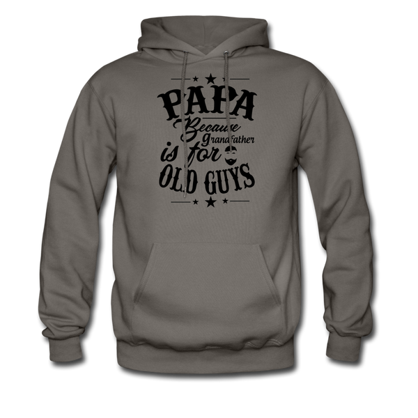 Papa Because Grandfather Is For Old Guys Men's Hoodie - asphalt gray