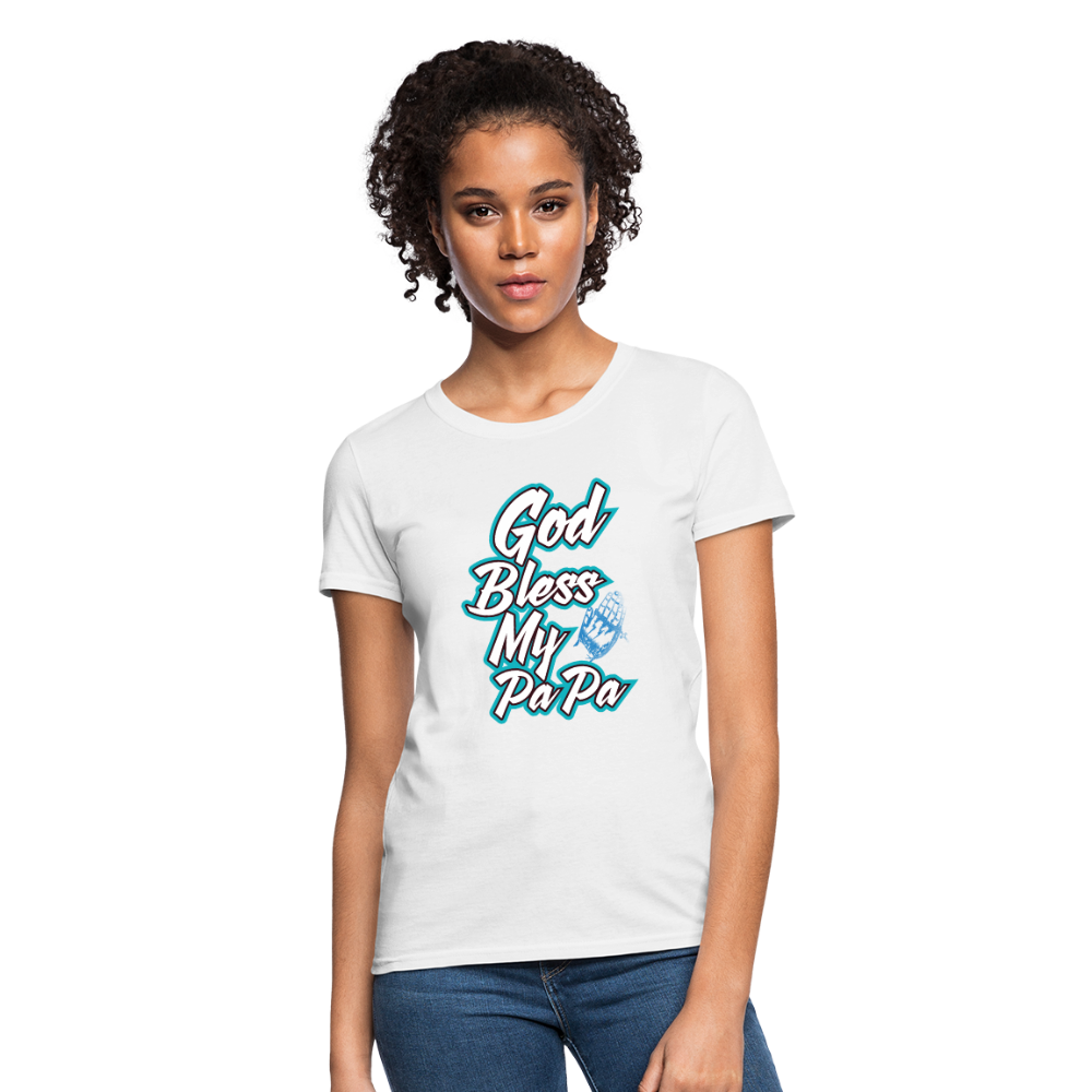 God Bless My PaPa Women's T-Shirt - white