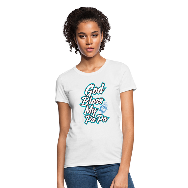 God Bless My PaPa Women's T-Shirt - white