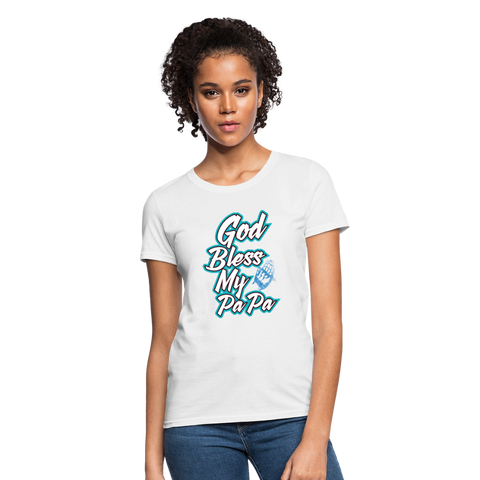 God Bless My PaPa Women's T-Shirt - white