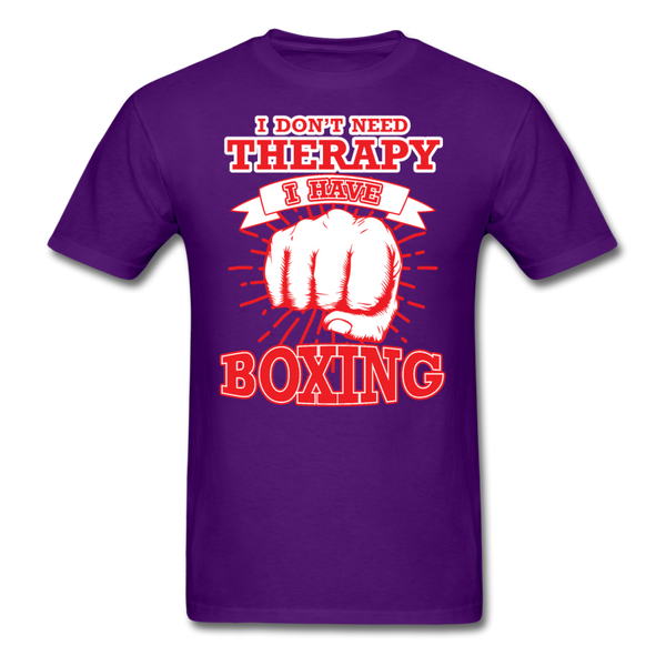 I Don't Need Therapy I Have Boxing Men's T-Shirt - purple