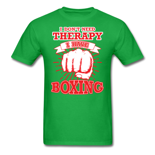 I Don't Need Therapy I Have Boxing Men's T-Shirt - bright green