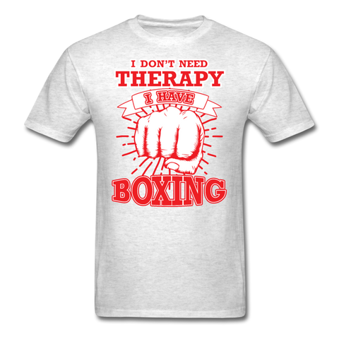 I Don't Need Therapy I Have Boxing Men's T-Shirt - light heather gray