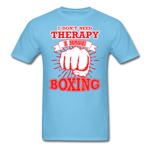 I Don't Need Therapy I Have Boxing Men's T-Shirt - aquatic blue