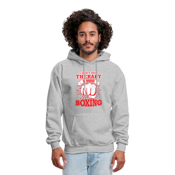 I Don't Need Therapy I Have Boxing Men's Hoodie - heather gray