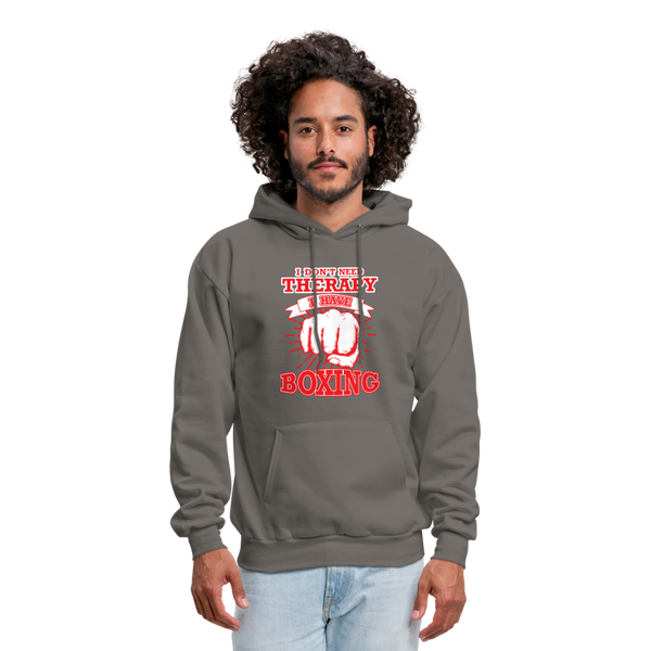 I Don't Need Therapy I Have Boxing Men's Hoodie - asphalt gray