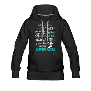 Super Mom Women’s Premium Hoodie - black