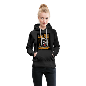 It's Always Halloween Inside My Heart Women’s Premium Hoodie - black