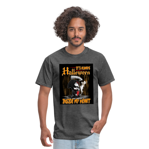 It's Always Halloween Inside My Heart Men's T-Shirt - heather black