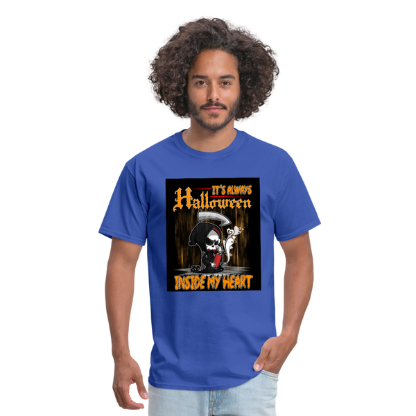 It's Always Halloween Inside My Heart Men's T-Shirt - royal blue