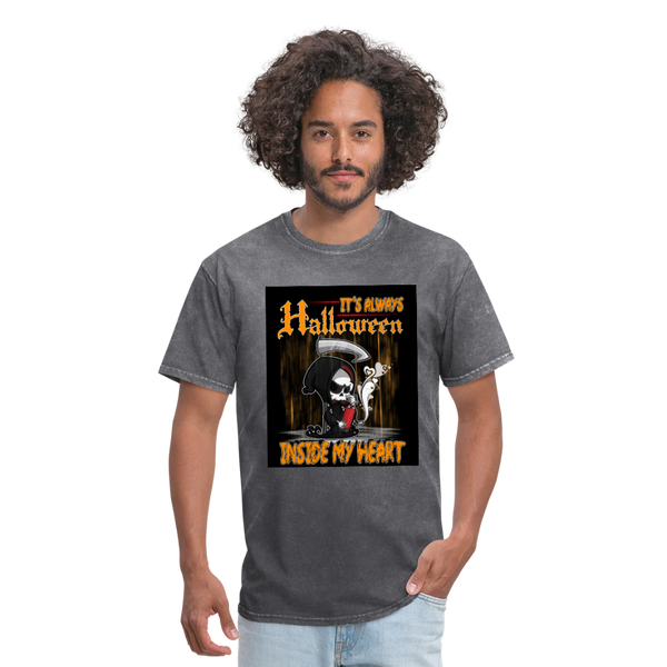 It's Always Halloween Inside My Heart Men's T-Shirt - mineral charcoal gray