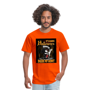 It's Always Halloween Inside My Heart Men's T-Shirt - orange