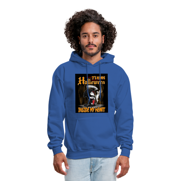 It's Always Halloween Inside My Heart Men's Hoodie - royal blue