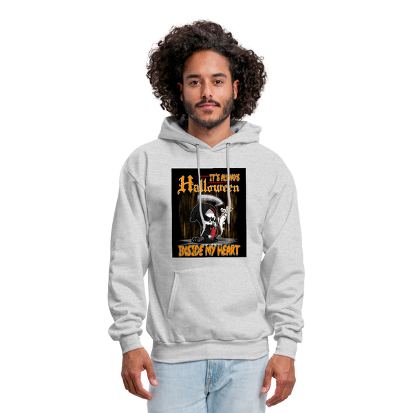 It's Always Halloween Inside My Heart Men's Hoodie - ash 