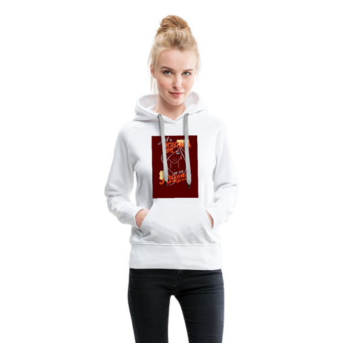 Just A Montana Girl In An Arizona World Women’s Premium Hoodie - white